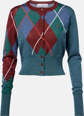 Vivienne Westwood Argyle wool and cotton cardigan