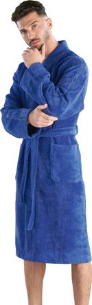 Carlo Colucci Herrenbademantel »Vito, ideal für Sauna & Spa, Hotelbademantel, Morgenmantel« 1 Stk. tlg., Carlo Colucci Logostickerei auf der Brust und Logo auf den 