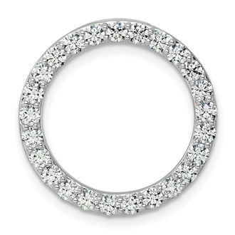 Diamond2Deal 14k White Gold Lab Grown Diamond Pendant (1.5ct, VS, G-H)