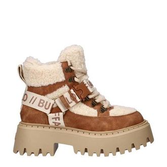 Buffalo Aspen Com Mid Warm gevoerde chunky veterboots cognac/ecru