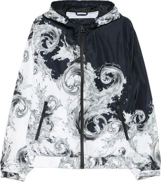 Versace Jeans Couture Baroque-print Hooded Jacket