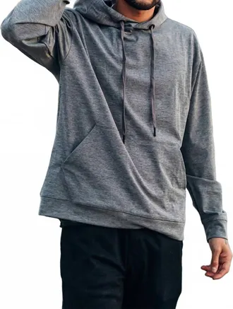 Mono B Active Comfort Pullover Hoodie In Grey