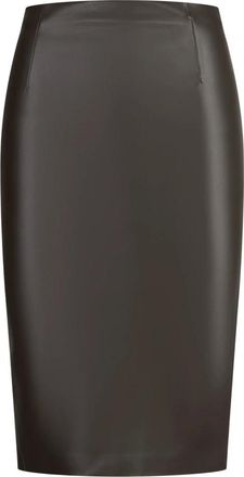 Jucca Rokken, Dames, Bruin, 2Xs, Leer, Tubino Kokerrok