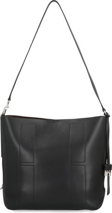 Hogan Womens Hobo Bag Hocket Media Black Leather Shoulder