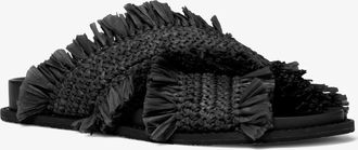 Michael Kors Peyton Fringe Crocheted Sandal