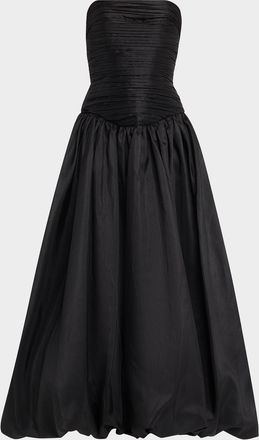 Hutch Georgina Strapless Ruched Bubble Gown