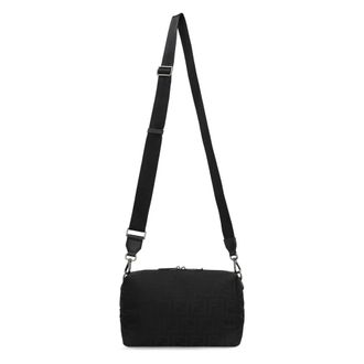 Fendi Cross Body Bags, male, Black, ONE SIZE, Medium Squared FF Bag