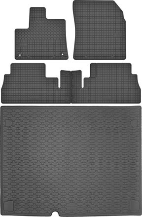 OEM Opel Combo E Life Kombi A Partir De 2018 Set - Alfombrillas De Goma Para Coche + Alfombrilla Para Maletero