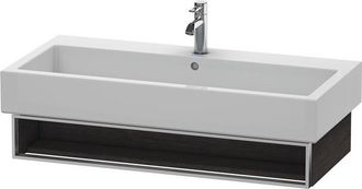 Duravit Duravit Vero Vanity 6007 De Pared, Con 1 Compartimento Abierto Incl. Toallero, 950mm, Color (frente/cuerpo): Roble Oscuro Cepillado Chapa De Madera Au