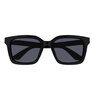 Gucci Rechthoekige Zonnebril - unisex - Zonnebrillen - Zwart - 54 MM - Accessoires