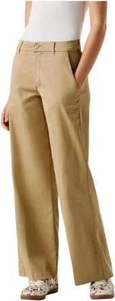 Pepe Jeans London Felicity Chinos - Dames - Straight fit broeken - Bruin - S - Broeken