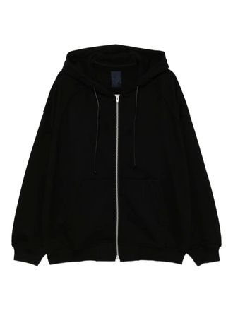 Juun.J x Brandlised zip-up hoodie - men - Cotton - S - Black