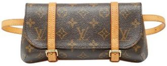 Louis Vuitton Brown Pvc Leather Fanny Pack Pochette (Pre-Owned)