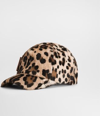Dolce & Gabbana Leo Kid Leather Baseball Hat - Man Hats And Gloves Multi-colored 58