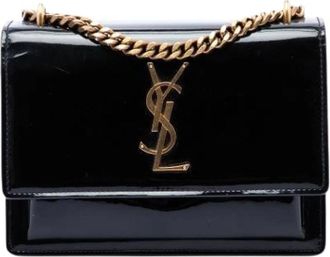 Saint Laurent Pre-owned The Sunset Shoulder Bag - Dames - Vintage Schoudertas - Zwart - ONE Size - Leer - Vintage