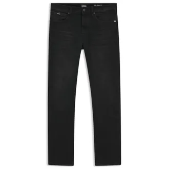 BOSS Delaware slim-fit jeans in black stretch denim