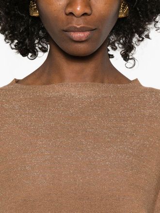 Fabiana Filippi Wool and Cotton Blend Sweater - Camel