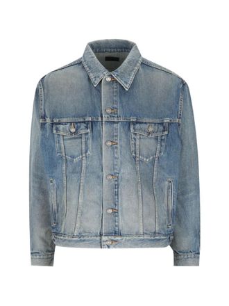 Saint Laurent Blue Shirt Collar Jacket