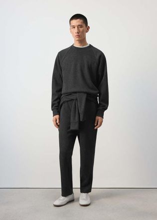Mango Felpa effetto garzato grigio scuro - Uomo - XXL - MANGO MAN