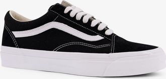 Vans Mens Sneakers Old Skool Canvas Black Canvas-Rubber Trainers Canvas/rubber