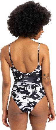 Quiksilver Badeanzug QUIKSILVER Love Blows, Damen, Gr. S, irongatebiophiliasmallscale, Obermaterial: 87% Nylon, 13% Elasthan;, Badeanz&uuml;ge Badeanzug