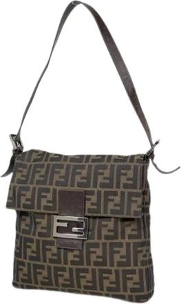 Fendi Pre-owned Shoulder Bags, female, Brown, Size: ONE SIZE Pre-owned Vintage Shoulder Bag