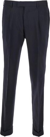 Pantaloni Torino Elegante Wollen Broek - Heren - Nette broeken - Blauw - XL - Wol - Broeken