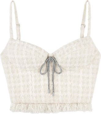 Area Top in tweed - Toni neutri