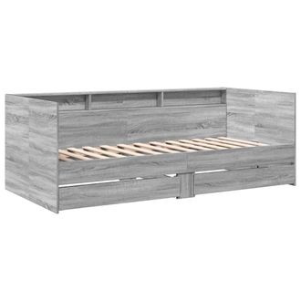 Berkfield Home Versatile Daybed with Drawers without Mattress Grey Sonoma 100x200 cm