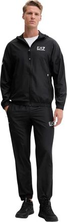 Emporio Armani Trainingsset - Heren - Trainingspakken - Zwart - L - Polyester - Fitness