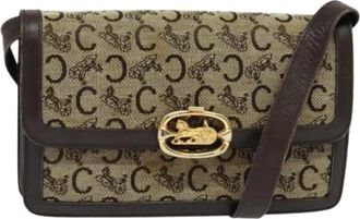 Celine Pre-owned Canvas Crossbody Tas - Dames - Vintage Schoudertas - Bruin - ONE Size - Vintage
