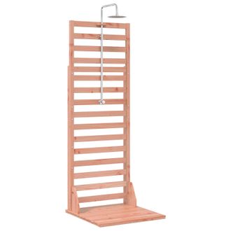 vidaXL Ducha Exterior 225 Cm Madera Dura De Douglas Y Acero Inoxidable Vidaxl