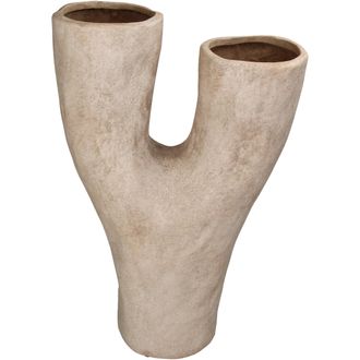 Schubiger M&ouml;bel Vase Terracatta, Ivory H: 49 cm