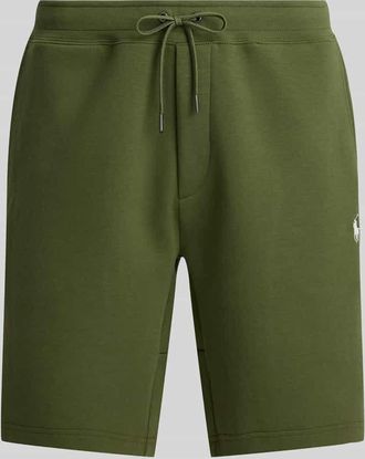 Polo Ralph Lauren Regular Fit Sweatshorts aus Baumwoll-Mix in Oliv, Gr&ouml;&szlig;e XXL