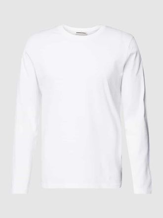 Armedangels Armedangels Longsleeve mit geripptem Rundhalsausschnitt Modell JAANONO in Weiss, Größe XXL
