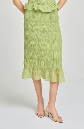 Wayf Kristina Midi Skirt in Pistachio at Nordstrom, Size X-Large