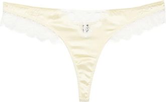 Kiki De Montparnasse Perizoma con pizzo - Giallo