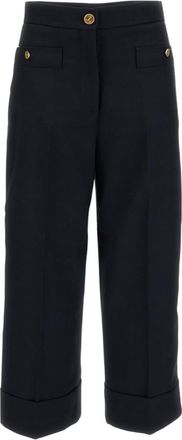Thom Browne Black Straight Flat Front Pants