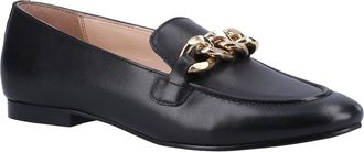 Hush Puppies Womens/Ladies Harper Chain Leather Loafers (Black) - Size UK 4