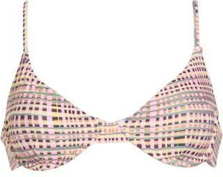 Volcom Crossed Path Wire Bikini Top in Pink Multi at Nordstrom Rack, Size Medium
