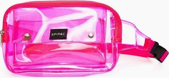 Spiral Womens Statement Grab Bag with Logo Patch - Pink - Size: ONE size