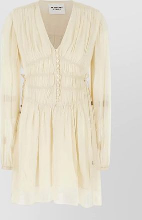 Isabel Marant viscose blend dress ruched v neckline