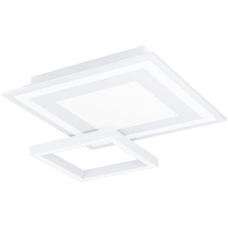 Eglo Plafoniera Moderna Savatarila-Z Acciaio Bianco 4 Luci Led Integrato 2,7W