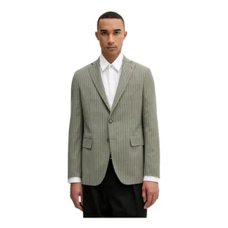 Michael Kors Jassen, Heren, Groen, 2Xl, Wol, Enkelrijig Blazer