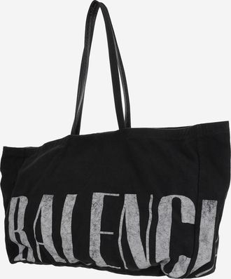 Balenciaga Mens Tote Bag Cotton Blend Black Shoulder