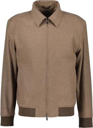HUGO BOSS P-Hanry-BMB Jacket - Heren - Bomber jackets - Bruin - M - Jassen