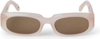 Palm Angels PERI104NOAH3B64 Oval Full-Rim Sunglasses - Pink