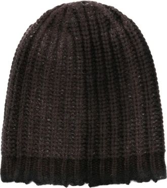 Avant Toi Berretto a coste - Marrone