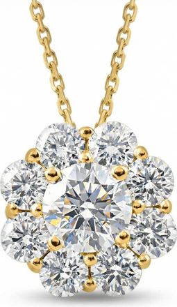 Pompeii3 1 Ct Diamond Pendant 10k Yellow Gold Necklace