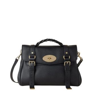 Mulberry Handbags, female, Black, Size: ONE SIZE Alexa Satchel